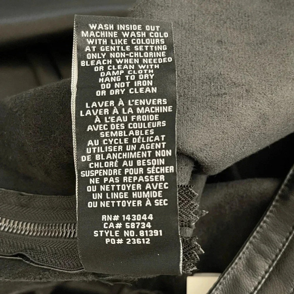 7 For All Mankind FAUX LEATHER HIGH RISE ANKLE TROUSER IN BLACK quite luxury - Picture 9 of 11